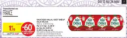 Intermarché SAUCISSE HALAL GOÛT BOEUF ISLA DÉLICE offre