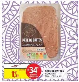 Intermarché PÂTE DE DATTES AGRODAT offre