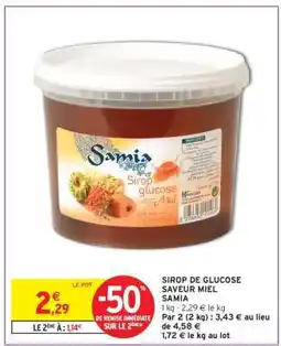 Intermarché SIROP DE GLUCOSE SAVEUR MIEL offre