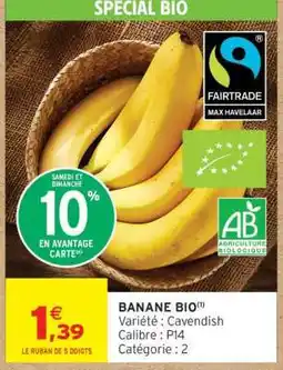 Intermarché Banane Bio offre