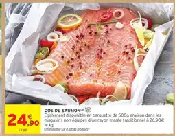 Intermarché DOS DE SAUMON offre