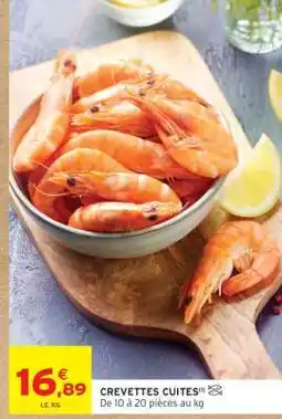 Intermarché CREVETTES CUITES offre