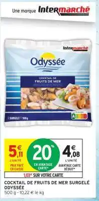 Intermarché COCKTAIL DE FRUITS DE MER SURGELÉ ODYSSÉE offre