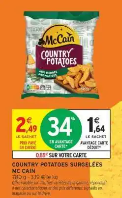 Intermarché COUNTRY POTATOES SURGELÉES MC CAIN offre