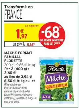 Intermarché MÂCHE FORMAT FAMILIAL FLORETTE offre