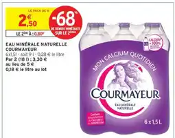 Intermarché Eau Minérale Naturelle Courmayeur offre