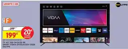Intermarché TV 43 108 CM OLED 4K SMART VIDAA EK43UX330V 2026 EKLYPS offre