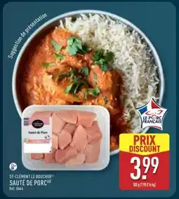 ALDI ST-CLÉMENT LE BOUCHER SAUTÉ DE PORC offre