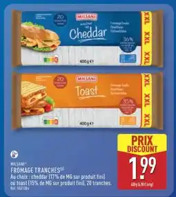 ALDI MILSANI FROMAGE TRANCHES offre