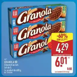 ALDI Granola chocolat au lait offre