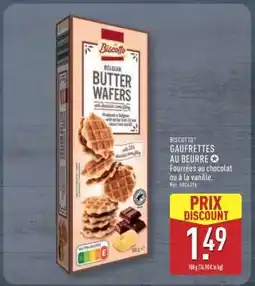 ALDI BISCOTTO GAUFRETTES AU BEURRE offre