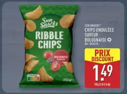 ALDI SUN SNACKS CHIPS ONDULÉES SAVEUR BOLOGNAISE offre