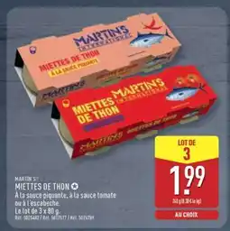 ALDI Miettes de Thon offre