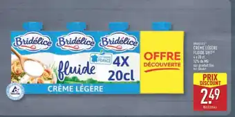 ALDI BRIDÉLICE CRÈME LÉGÈRE FLUIDE UHT offre