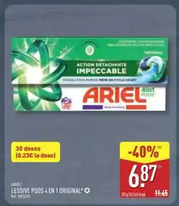 ALDI ARIEL LESSIVE PODS 4 EN 1 ORIGINAL offre