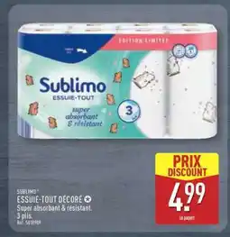 ALDI Sublimo Essuie-Tout Décoré offre