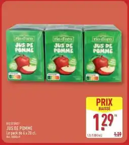 ALDI RIO D'ORO JUS DE POMME offre
