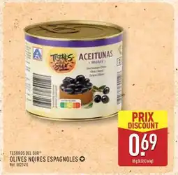 ALDI TESOROS DEL SUR OLIVES NOIRES ESPAGNOLES offre