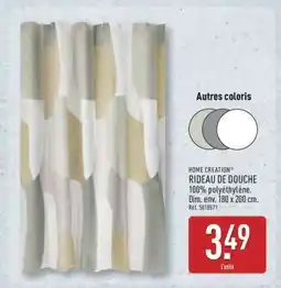 ALDI HOME CREATION RIDEAU DE DOUCHE offre