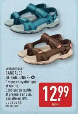 ALDI ADVENTURIDGE SANDALES DE RANDONNÉE offre