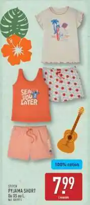 ALDI Stitch Pyjama Short offre