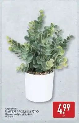 ALDI Plante Artificielle en Pot offre