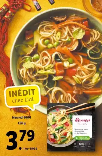 Lidl Ramen légumes offre