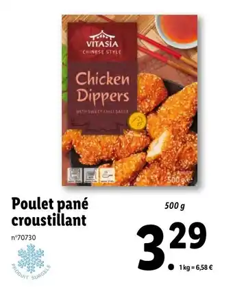 Lidl Poulet pané croustillant offre