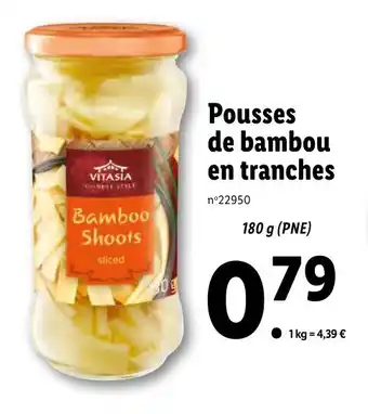 Lidl Pousses de bambou en tranches offre