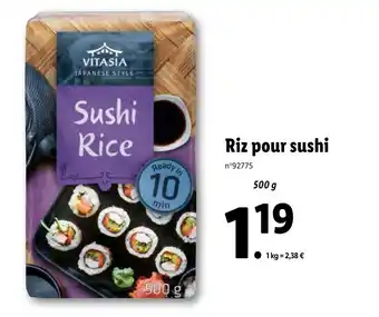 Lidl Riz pour sushi offre