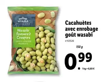Lidl Cacahuètes avec enrobage goût wasabi offre