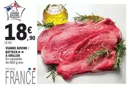 E.Leclerc Viande bovine: bifteck★★ à griller offre