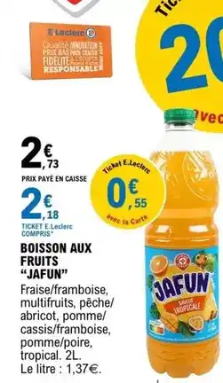 E.Leclerc E.leclerc - boisson aux fruits offre