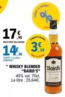 E.Leclerc E.leclerc - whisky blended offre