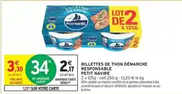 Intermarché Hyper Petit navire - rillettes de thon démarche responsable offre