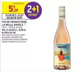 Intermarché Hyper Vin de france rosé offre