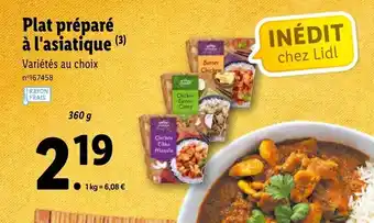 Lidl Plat préparé à l'asiatique offre