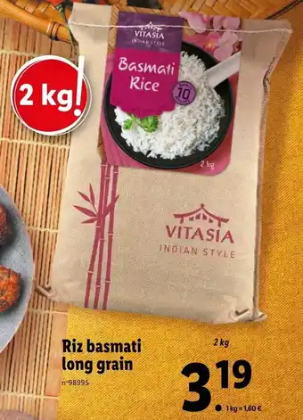 Lidl Riz basmati long grain offre