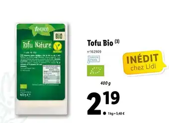 Lidl Tofu bio offre