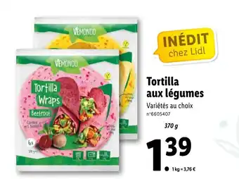 Lidl Tortilla aux légumes offre
