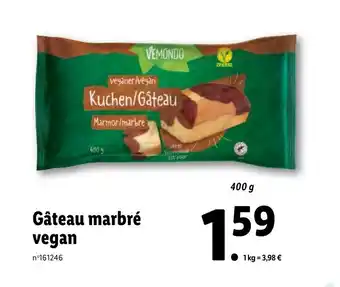 Lidl Gâteau marbré vegan offre