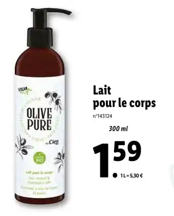 Lidl Lait pour le corps offre