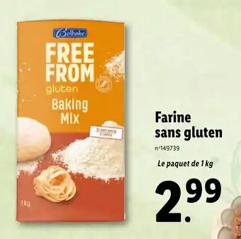 Lidl Farine sans gluten offre