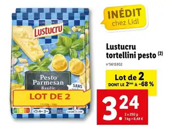 Lidl Lustucru tortellini pesto offre