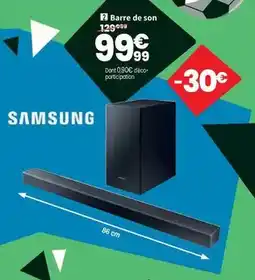 Conforama Samsung - barre de son offre