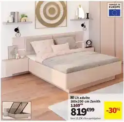 Conforama Lit adulte 160x200 cm zenith offre