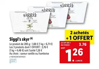 Lidl Siggi's skyr offre