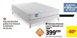 Conforama Matelas maman cool 2 140x190 cm offre