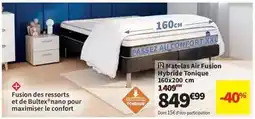 Conforama Bultex - matelas air fusion hybride tonique offre