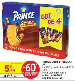 Intermarché Express Lu prince goût chocolat offre